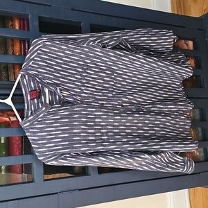 Ikat Grey button-down shirt